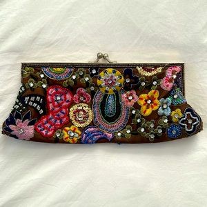 Adorable and colorful beaded clutch